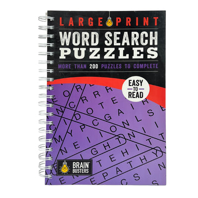 Book cover of Large Print Word Search Puzzles Purple: More Than 200 Puzzles to Complete by Parragon Books