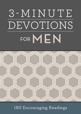 Book cover of 3-Minute Devotions for Men: 180 Encouraging Readings by Compiled by Barbour Staff
