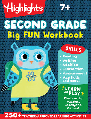 Second Grade Big Fun Workbook: Second Grade Curriculum Workbook for Kids, Practice Math, Reading, Writing, Spelling, Science and More by Highlights Learning book cover