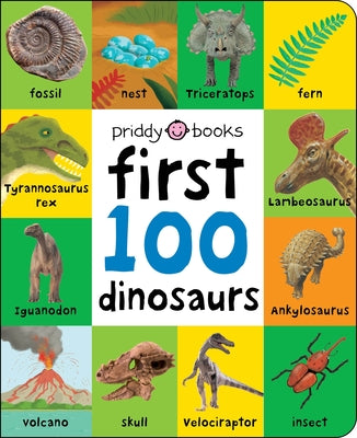 Book cover of First 100 Dinosaurs: A Padded Book--Perfect for Little Hands to Hold by Priddy, Roger