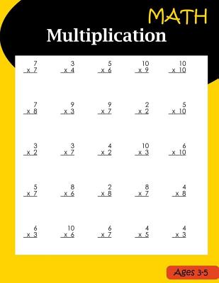 Math Multiplication Ages 3-5: Basic Workbook Multiplication by Pnn Learning Publishing book cover