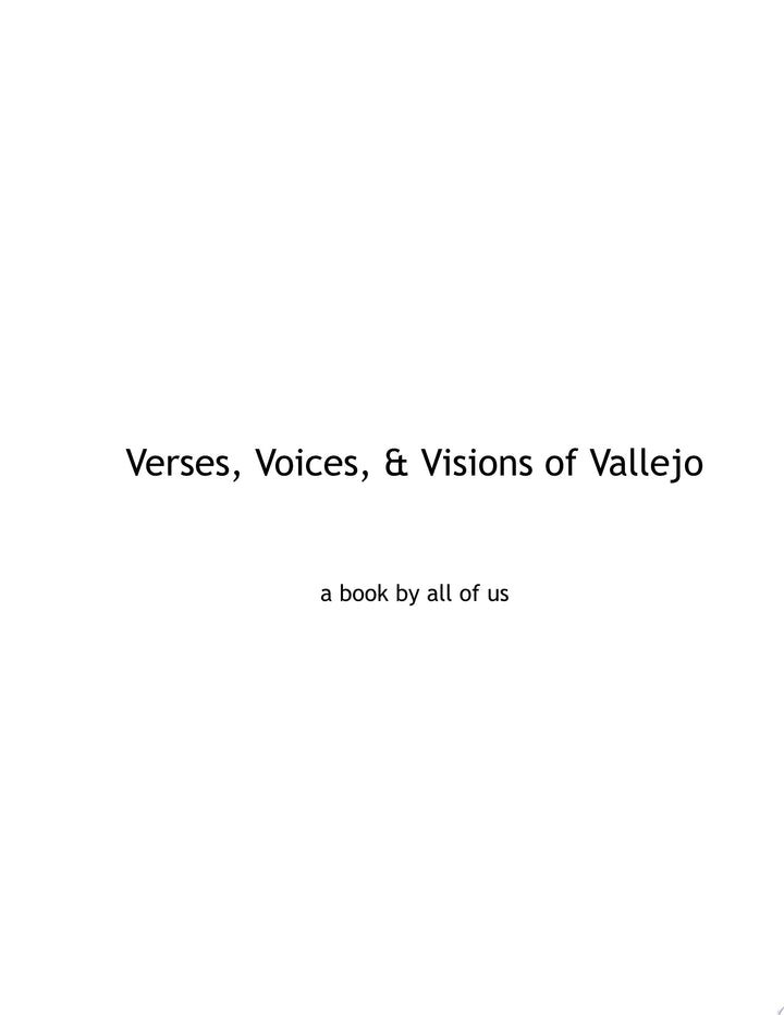 Book cover of Verses, Voices, & Visions of Vallejo: A Poetry Anthology by Chavez, Lei Kim Sawyer