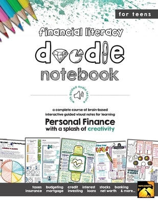 Personal Finance Doodle Notes: Brain Based Interactive Guided Notes by Giraffe, Math book cover