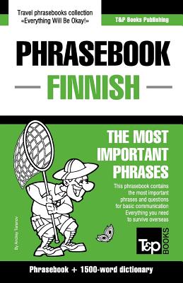 English-Finnish phrasebook and 1500-word dictionary by Andrey Taranov book cover