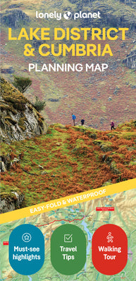 Lonely Planet Lake District & Cumbria Planning Map product image