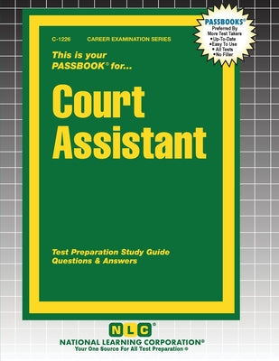 Book cover of Court Assistant by Passbooks