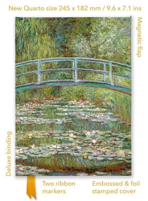 Claude Monet: Bridge Over a Pond of Water Lilies (Foiled Quarto Journal) product image