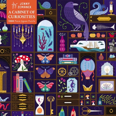 Adult Sustainable Jigsaw Puzzle: Jenny Zemanek: A Cabinet of Curiosities: 1000-Pieces. Ethical, Sustainable, Earth-Friendly product image