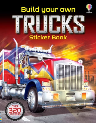Build Your Own Trucks Sticker Book by Tudhope, Simon book cover