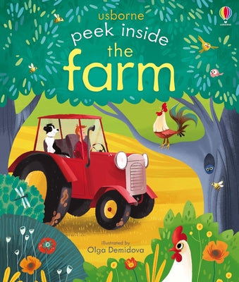 Peek Inside the Farm by Anna Milbourne book cover