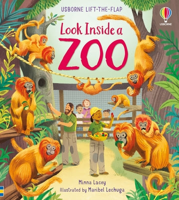 Look Inside a Zoo by Minna Lacey book cover
