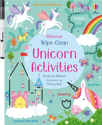 Wipe-Clean Unicorn Activities by Kirsteen Robson book cover