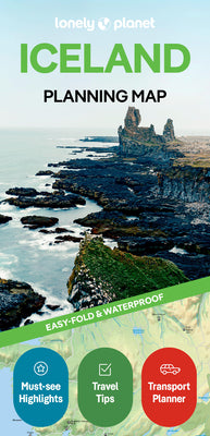 Lonely Planet Iceland Planning Map: Durable, Waterproof, Easy-Fold Travel Map with Attractions, Itineraries & Transport Guide Handy Slipcase for Icela