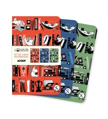 Moomin Bookshelves Set of 3 Mini Notebooks product image