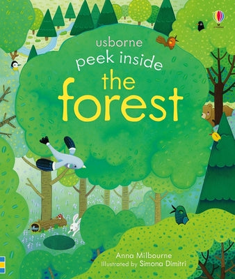 Peek Inside the Forest by Anna Milbourne book cover