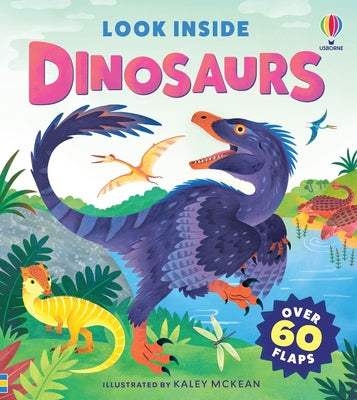 Look Inside Dinosaurs by Kaley McKean book cover