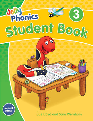 Jolly Phonics Student Book 3: In Print Letters (American English Edition) by Wernham book cover