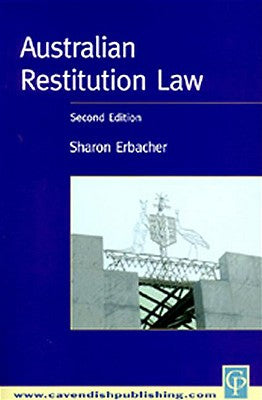 Book cover of Australian Restitution Law by Erbacher, Sharon
