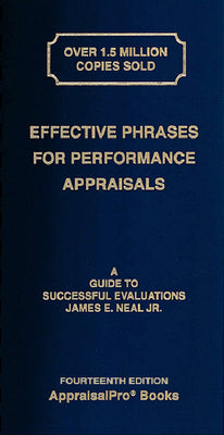 Book cover of Effective Phrases for Performance Appraisals: A Guide to Successful Evaluations by Neal Jr, James E.