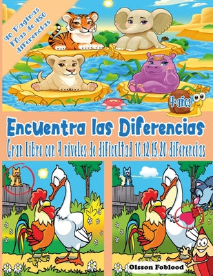 Book cover of Encuentra las Diferencias: Mi Gran Libro de las Diferencias, Busca y Encuentra Libros Ni by Foblood, Olsson