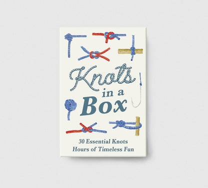 Book cover of Knots in a Box: 30 Essential Knots; Hours of Timeless Fun by Duriez, Chris