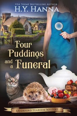 Book cover of Four Puddings and a Funeral (LARGE PRINT) by Hanna, H. y.