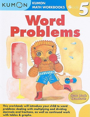 Book cover of Kumon Grade 5 Word Problems by Kumon Publishing