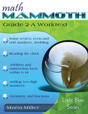 Math Mammoth Grade 2-A Worktext by Miller, Maria book cover