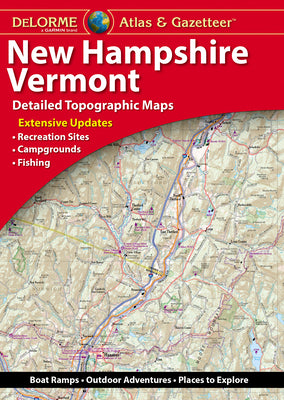 Book cover of Delorme Atlas & Gazetteer New Hampshire/Vermont by Delorme