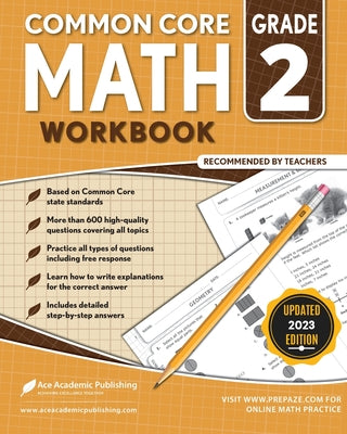 Common Core Math Workbook: Grade 2 by Ace Academic Publishing book cover
