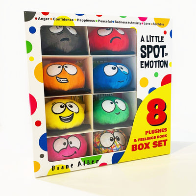 Book cover of A Little Spot of Emotion 8 Plush Toys with Feelings Book Box Set [With Book(s)] by Alber, Diane