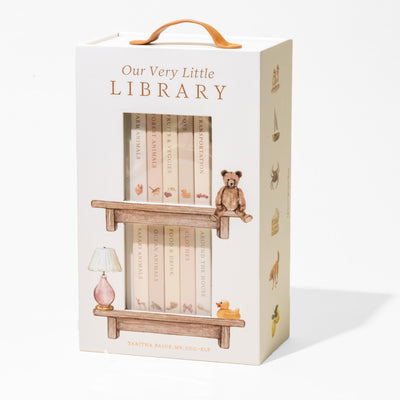 Book cover of Our Very Little Library Board Book Set: A Foundational Language Vocabulary Board Book Set for Babies by Paige, Tabitha, MS CCC-SLP