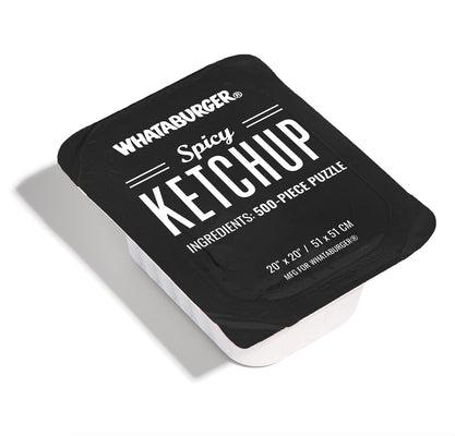 Whataburger Spicy Ketchup Puzzle: 500-Piece Puzzle in a Large Collectible Whataburger Dipping Sauce Container product image