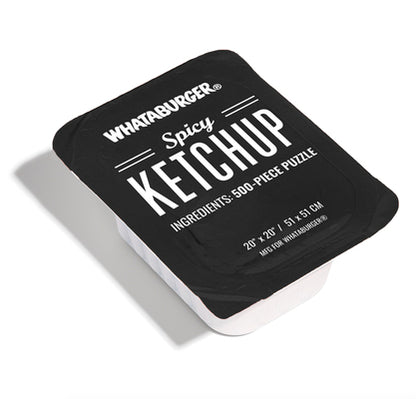 Whataburger Spicy Ketchup Puzzle: 500-Piece Puzzle in a Large Collectible Whataburger Dipping Sauce Container product image
