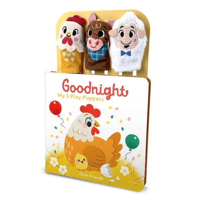 Goodnight My 3 Play Puppets - Farm Friends by Little Genius Books book cover