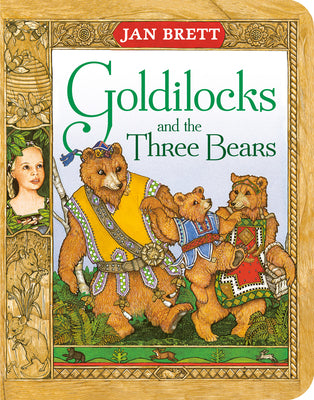Goldilocks and the Three Bears by Jan Brett book cover