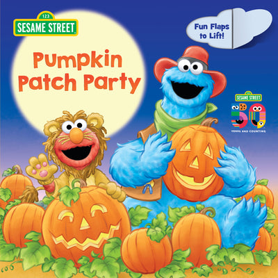 Pumpkin Patch Party (Sesame Street): A Lift-The-Flap Board Book by Stephanie St Pierre book cover
