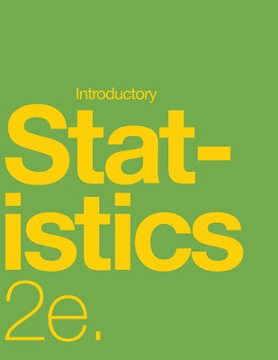 Introductory Statistics 2e (paperback, b&w) by Barbara Illowsky book cover