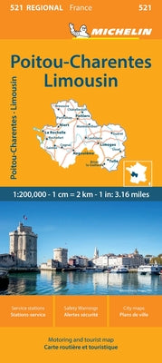 France; Poitou-Charentes Map 521 product image