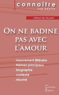 Book cover of Fiche de lecture On ne badine pas avec l'amour de Musset (Analyse litt by Musset, Alfred De