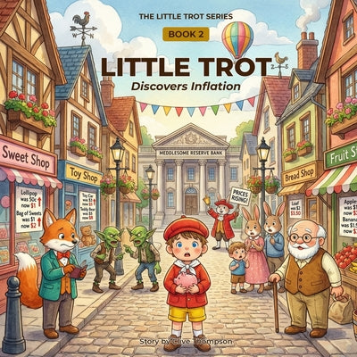 Little Trot Discovers Inflation: Financial Literacy for Kids by Clive Thompson book cover