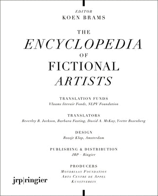 Book cover of The Encyclopedia of Fictional Artists: The Addition by Brams, Koen