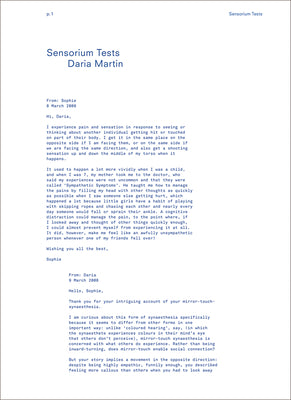 Book cover of Daria Martin: Sensorium Tests by Martin, Daria