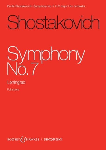 Book cover of Shostakovich: Symphony No. 7 Op. 60 Orchestra Study Score by Shostakovich, Dmitri