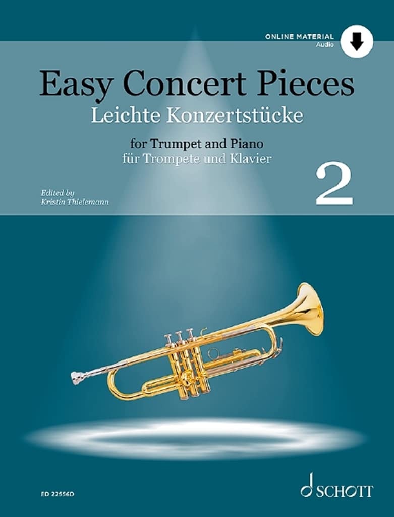 Book cover of Easy Concert Pieces-Volume 2 Trumpet and Piano by SCHOTT