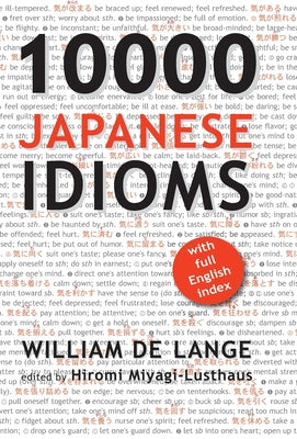 Book cover of 10000 Japanese Idioms by De Lange, William