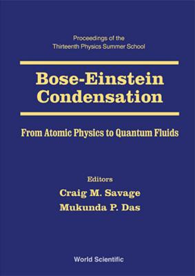 Book cover of Bose-Einstein Condensation (V13) by Savage Craig M