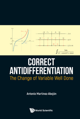 Book cover of Correct Antidifferentiation by Martinez-Abejon Antonio