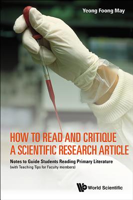 Book cover of How to Read and Critique a Scientific Research Article by Yeong Foong May