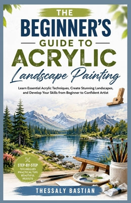 The Beginner's Guide to Acrylic Landscape Painting: Learn Essential Acrylic Techniques, Create Stunning Landscapes, and Develop Your Skills from Begin by Thessaly Bastian book cover